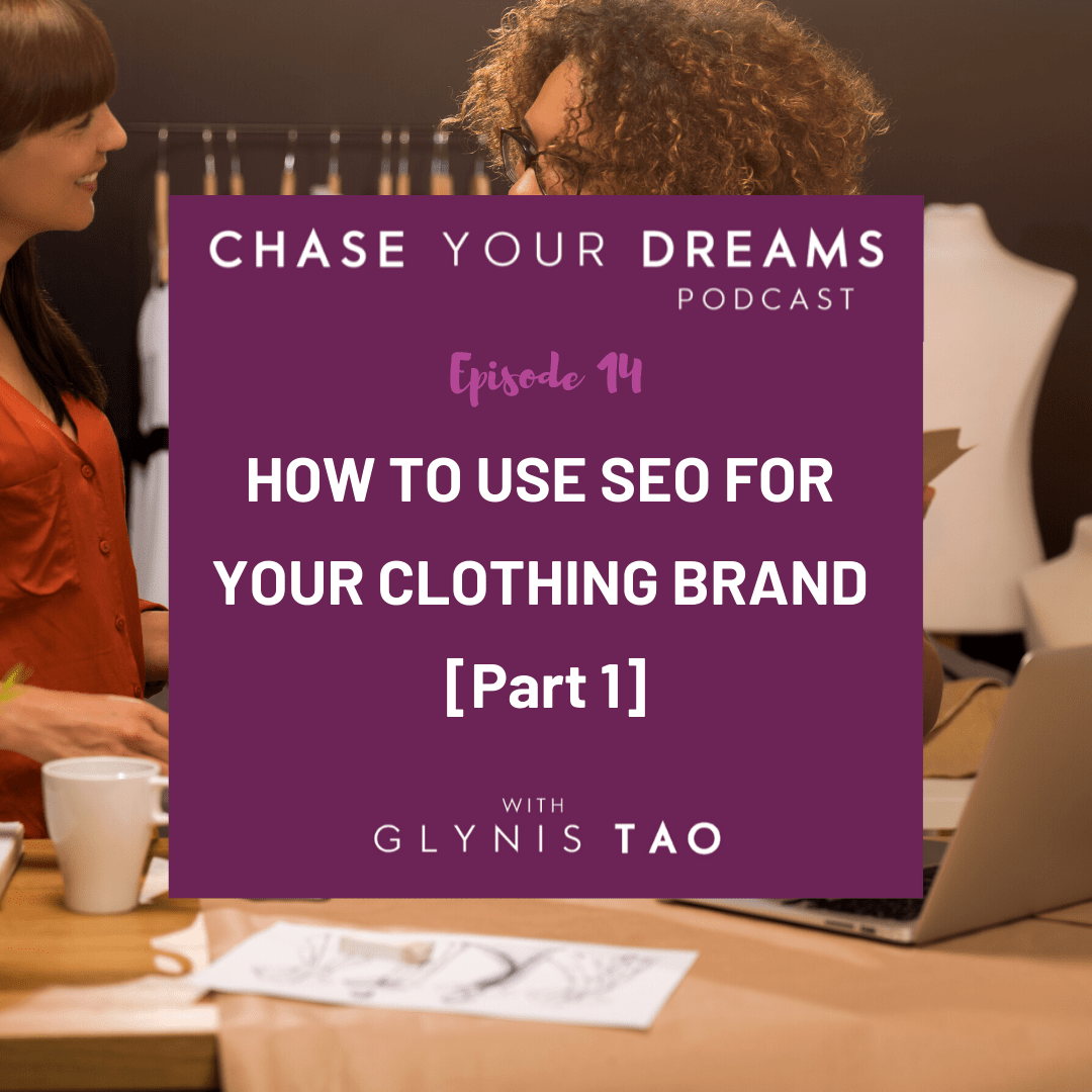 How to use SEO for your clothing brand part 1 podcast cover