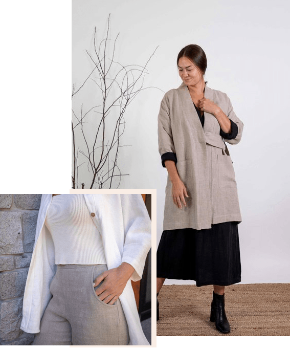 Linen Jacket | Ann Jacket | Linen Clothing — Nomi Designs