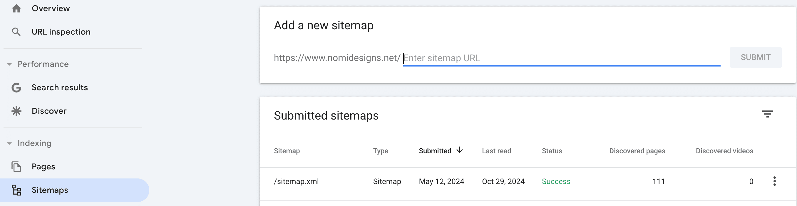 Submit a sitemap Google Search Console